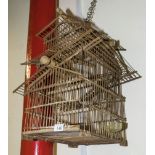 A vintage birdcage