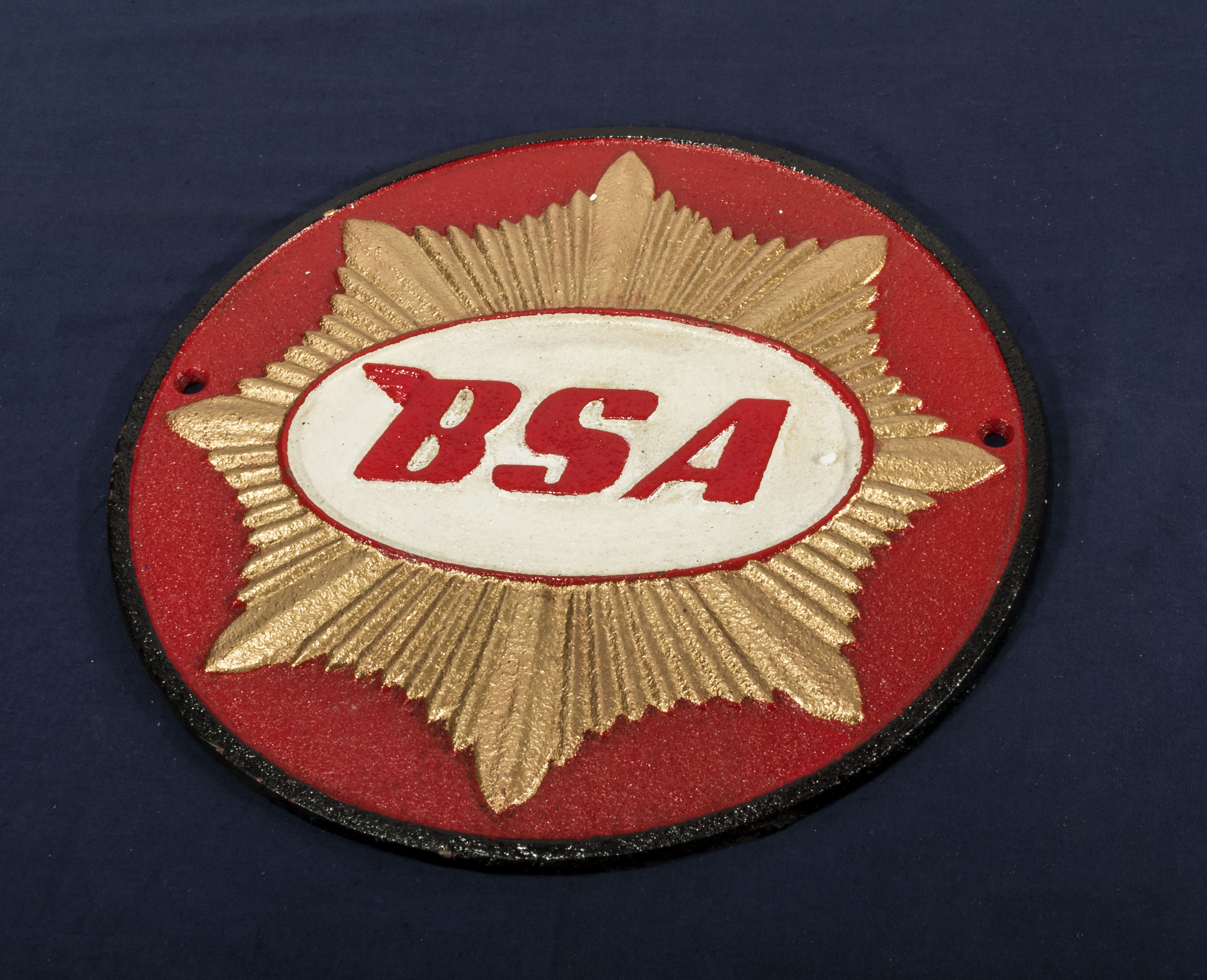 BSA motorcycle plaque