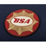 BSA motorcycle plaque