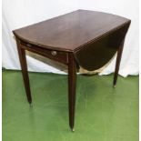 A mahogany Pembroke table