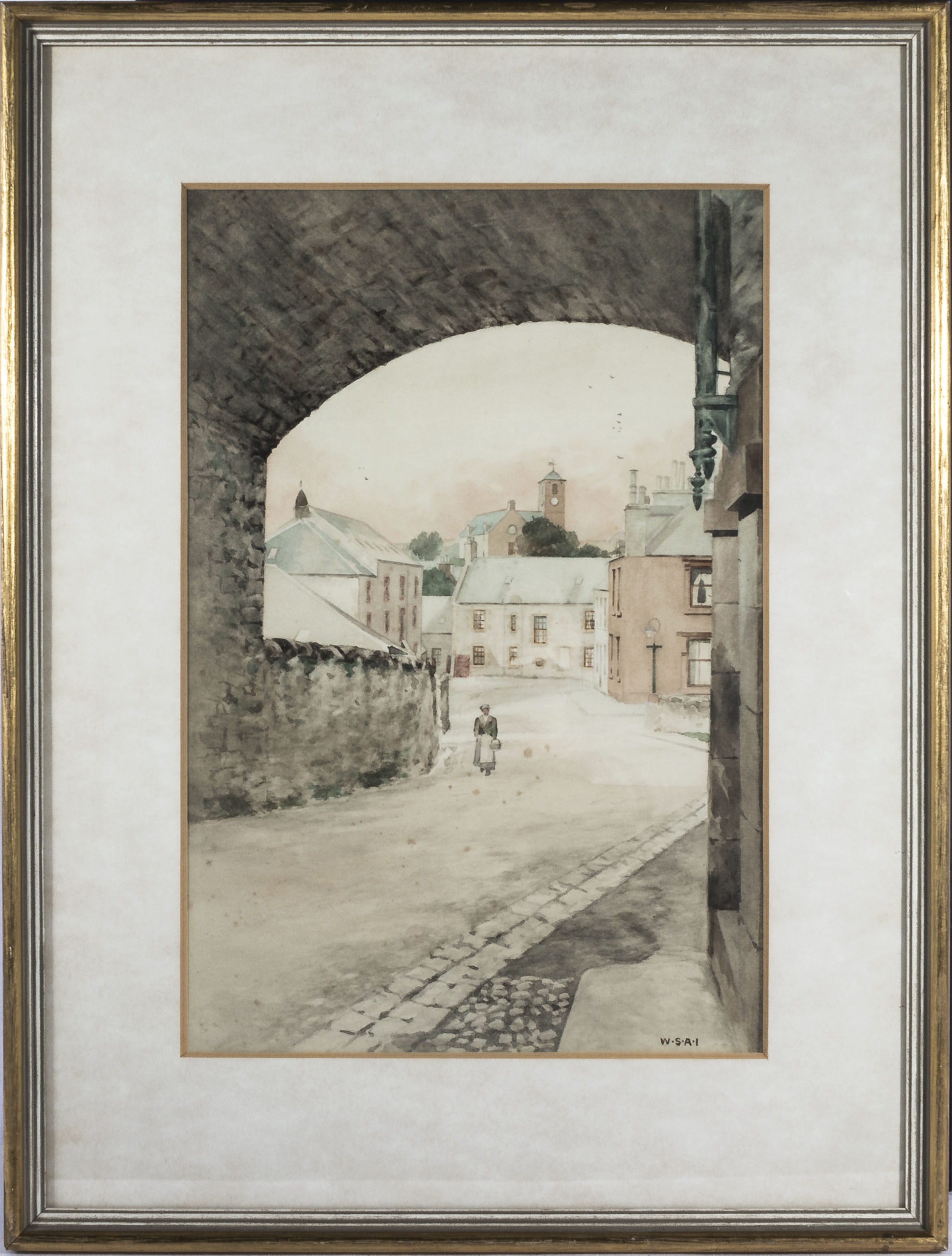 William Scott Anderson Inglis 1894-1949 RSA: A framed watercolour entitled Auld Mill Path, signed