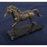 Horse figure on marble base
