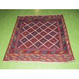 A tribal Gaza rug, 110cm x 103cm