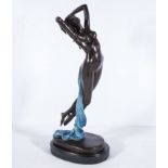 A bronze classical Deco figure