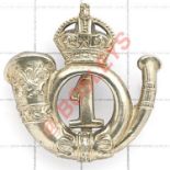 Scottish. 1st Lanarkshire Rifle Volunteers Officer's cap badge circa 1902-08. A good die-stamped