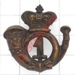 Scottish. 1st Lanarkshire Rifle Volunteers victorian Officer's cap badge. A good die-stamped