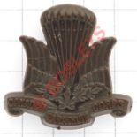 Canadian Parachute Corps scarce WW2 plastic economy cap badge. Integral loops VGC