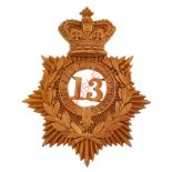 13th Foot (1st Somersetshire) (Prince Albert's Regiment of Light Infantry) Victorian OR's helmet