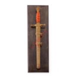 German Third Reich Miniature Kriegsmarine Naval Officer's dagger on stand.A good 28 cm example,