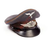 German Third Reich Luftwaffe Engineer Section NCO's cap.A good example of fine grey woollen