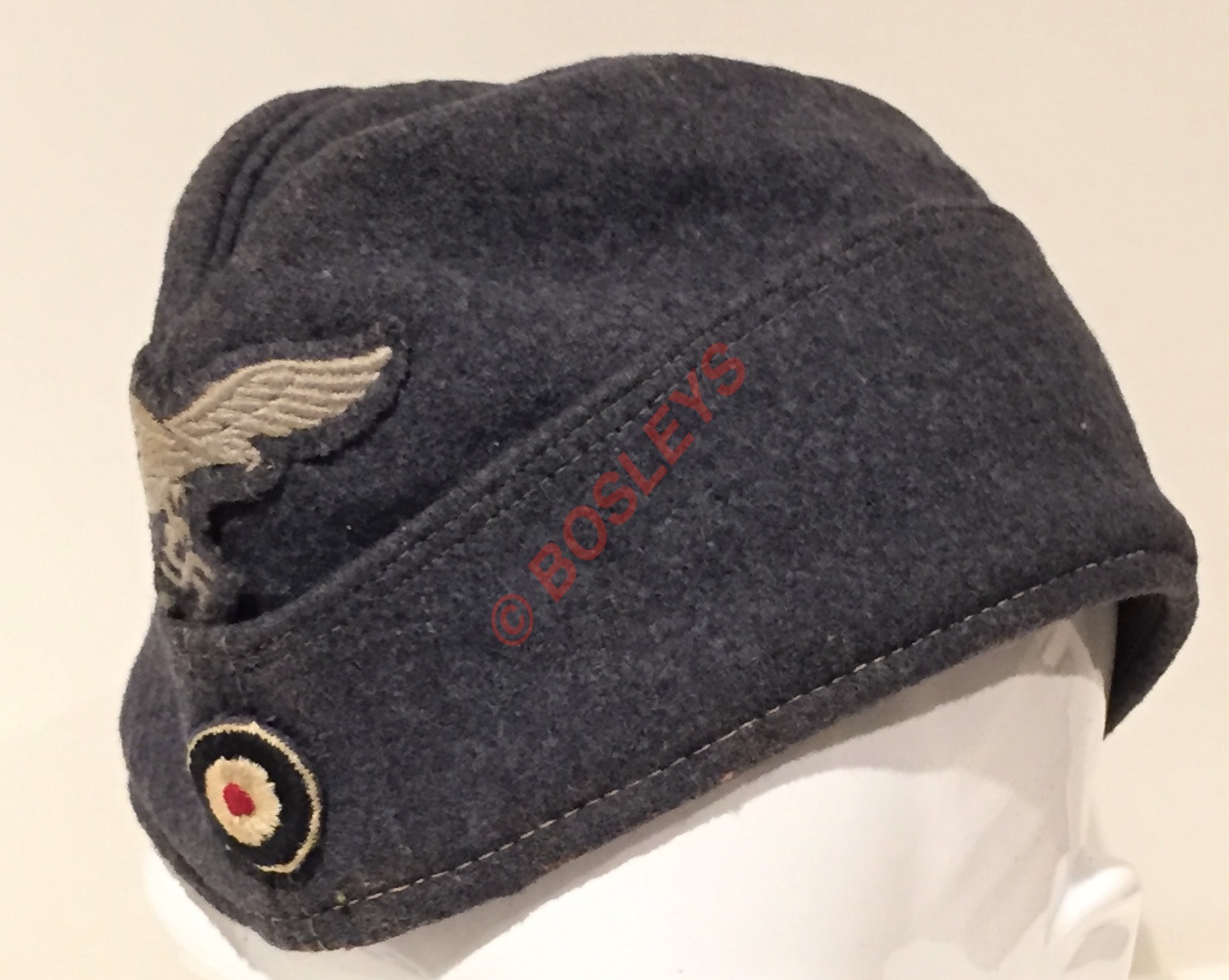 German Third Reich WW2 1941 Luftwaffe Field Service / Overseas CapA fine example of grey cloth