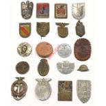 German Third Reich. 20 assorted propaganda day badges or "Tinnies".A good selection, all different.