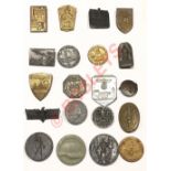 German Third Reich. 20 assorted propaganda day badges or "Tinnies".A good selection, all different.