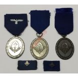 German Third Reich RAD (Reichs Arbeits Dienst) Men's Medals.A fine lightweight silvered example on