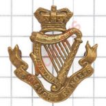 Irish. Connaught Rangers Victorian OR’s brass cap badge circa 1896-1901.Good die-stamped example. (