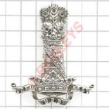 11th PAO Hussars 1919 Birmingham hallmarked silver NCO’s arm badge. A very fine crest and motto of