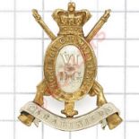 6th Dragoon Guards (Carabiniers) Victorian OR’s cap badge circa 1896-1901.Die-stamped bi-metal. (