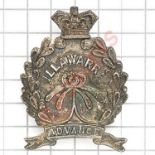 Australia. New South Wales Illawarra Rifles Victorian 1890’s slouch hat badge.Die-stamped