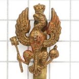 14/20th Hussars scarce OR’s brass cap badge.Die-cast Prussian eagle with FR on breast.SliderVGC