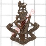 8th King’s Royal Irish Hussars scarce OSD bronze cap badge pre 1952.Die-cast example small pattern.