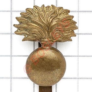 Royal Scots Greys scarce bandsman’s brass grenade cap badge.Die-stamped example. (KK 1889)SliderVGC