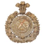 Canadian. 14th Bn. (Princess of Wales Own Rifles) Militia Officer's helmet plate. A good scare die-