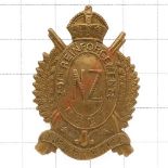 New Zealand 29th Reinforcements WW1 brass cap badge. Reverse “RD 959” in relief. (Cox 2997) Wire