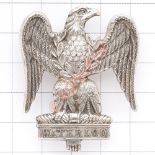 Royal Scots Greys scarce 1898 Birmingham hallmarked silver NCO’s arm badge. A fine example of