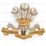 Welsh. Glamorgan Yeomanry OR’s cap badge circa 1908-22. Good bi-metal example Slider GC