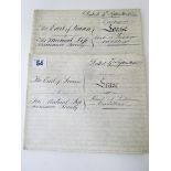 Earl of Lucan Interest - a Victorian lease and counterpart dated 4 September 1885 for the lease of