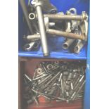 A large quantity of CZ axles, spindles and spacers, yokes and heads