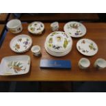 A group of Royal Worcester Evesham and other table wares