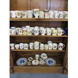 A large collection of Royal commemorative china to include loving cups and plates