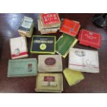 A collection of vintage cigarette packs