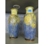A pair of Royal Doulton vases, 12 h