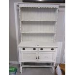 An early 20th century, white painted dresser, 77 h, 41 3/4 w
