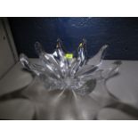 A mid 20th century clear glass Splash bowl