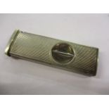 A silver machine-turned cigar cutter, 14 grams