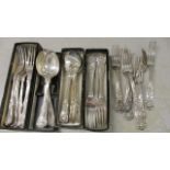 A selection of Kings pattern silver cutlery, 1979 grams