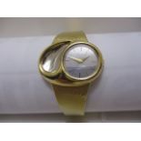 A 1970s ladies manual wind Chopard 18ct, two colour gold bracelet watch. The oval two colour gold