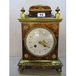 A 19th century French gilt metal and tortoiseshell 8 day bracket clock by Marti et Cie, the two