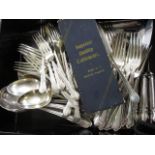 A selection of silver plated Kings pattern cutlery