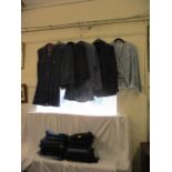 A selection of ladies high street denim clothing to include jeans, jackets and skirts, sizes 12-16