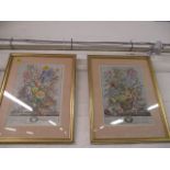 A pair of botanical prints, May and June