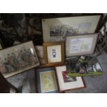 H J Moutell - sailboats in harbour, fishing village, watercolour, signed lower left corner, 14 x 21,