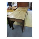 A George III mahogany, drop leaf dining table 28 1/2 h, 45 w, 64 l open