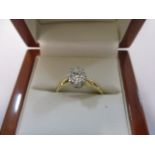 An 18ct gold diamond solitaire ring, 0.4ct