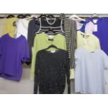 Mixed Late 20th century/early 21st century ladies tops to include Mondi, Escada, Louis Feraud and