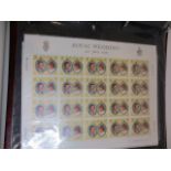 A large quantity of first day covers and two sheets of stamps to include The Royal Wedding 1981, and