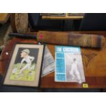 Cricket memorabilia - to include an autographed Jack O'Connor Essex X1/England X1 Nicolls Sussex